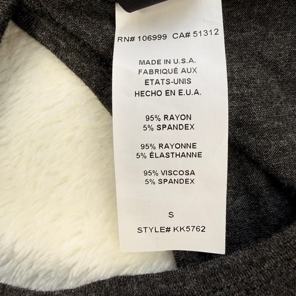 NWT Karen Kane Long Sleeve Open Back Keyhole Tunic Top Charcoal Gray S - Picture 4 of 7